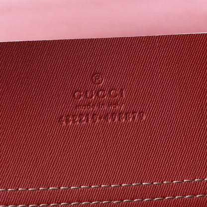 Gucci GG Supreme Monogram Blooms Calfskin Medium Padlock Shoulder Bag Beige Blue Navy Hibiscus Red 8 of 8