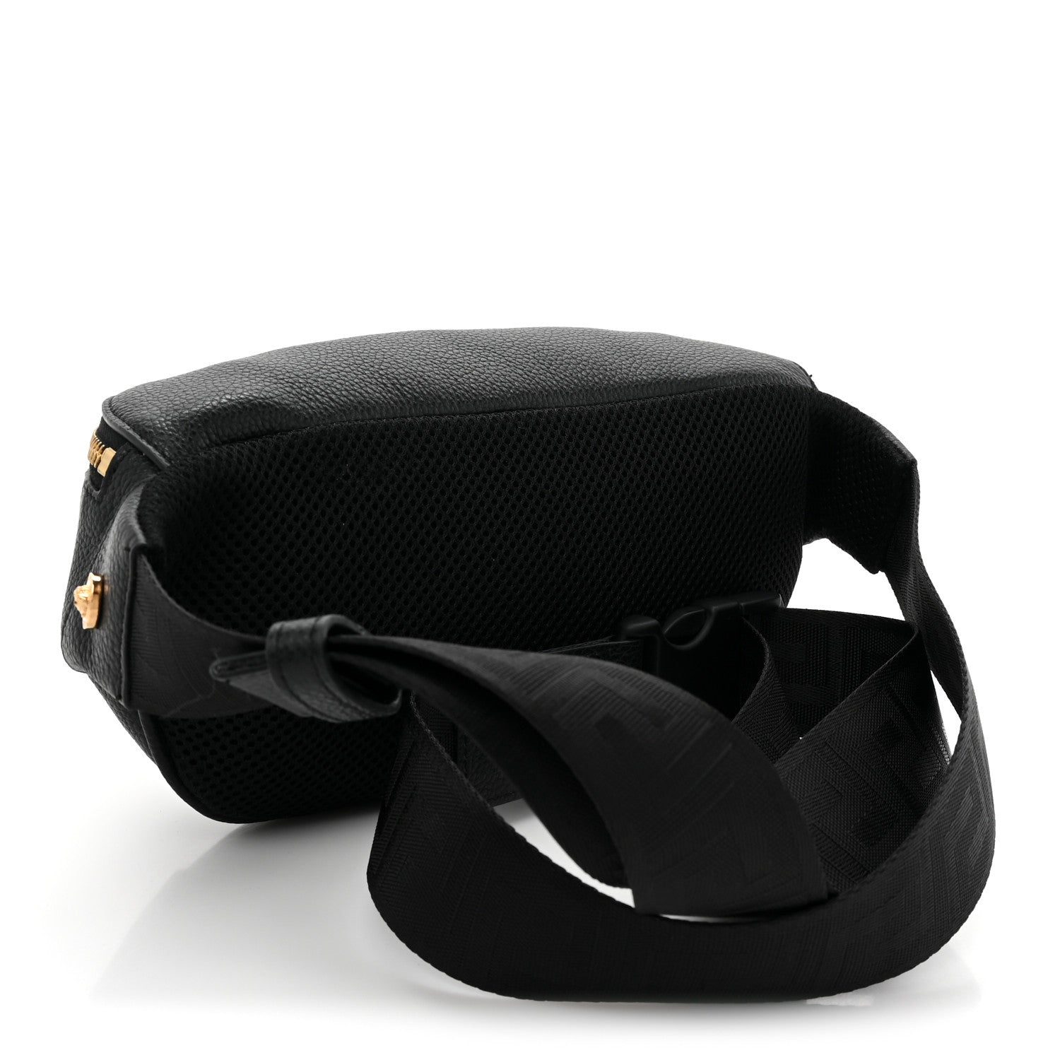 Versace Grained Calfskin Vanitas Medea Belt Bag Black 2 of 7