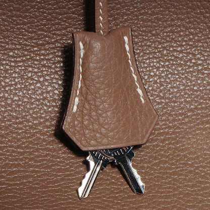 Hermes Taurillon Clemence Birkin 35 Etoupe 23 of 25