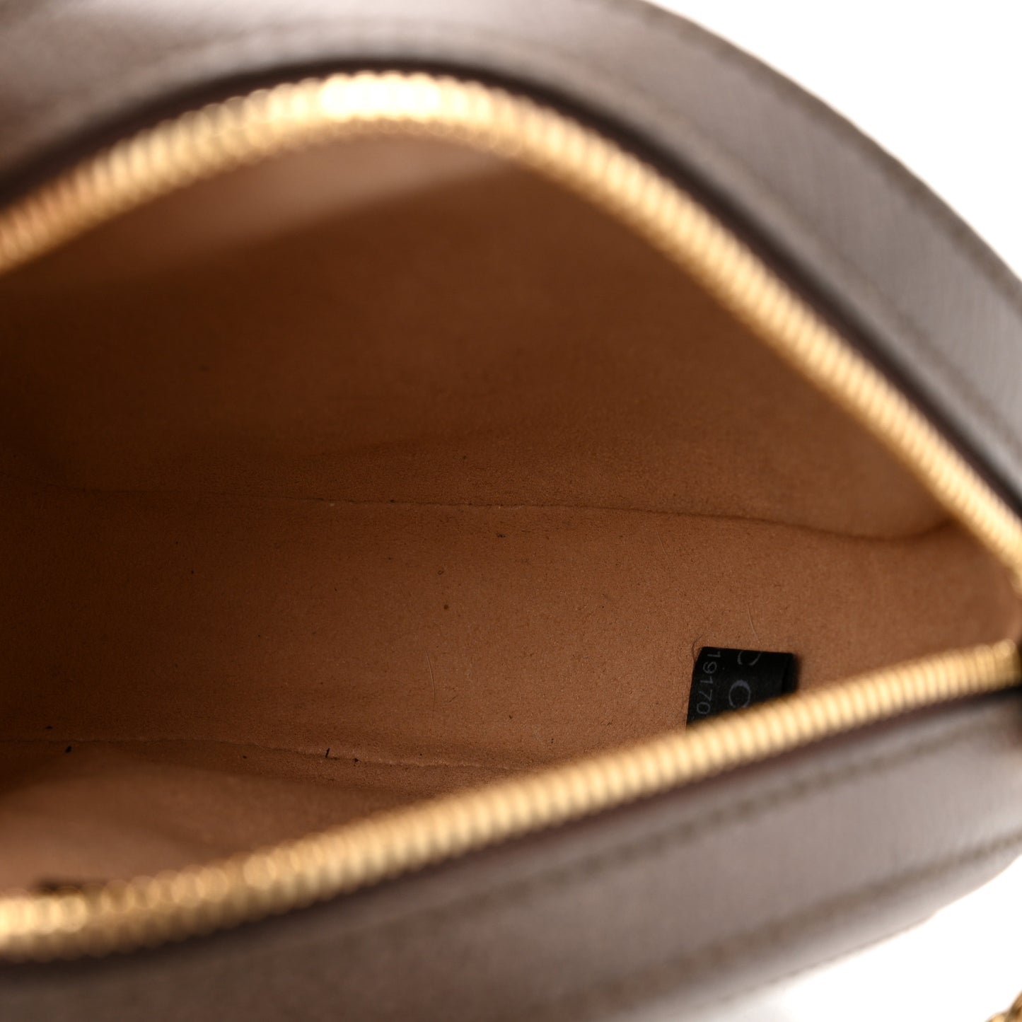 GG Supreme Monogram Web Mini Ophidia Round Shoulder Bag Brown