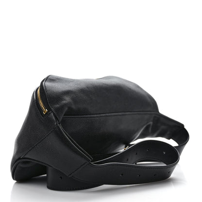 Saint Laurent Grain De Poudre Monogram Belt Bag Black 3 of 9