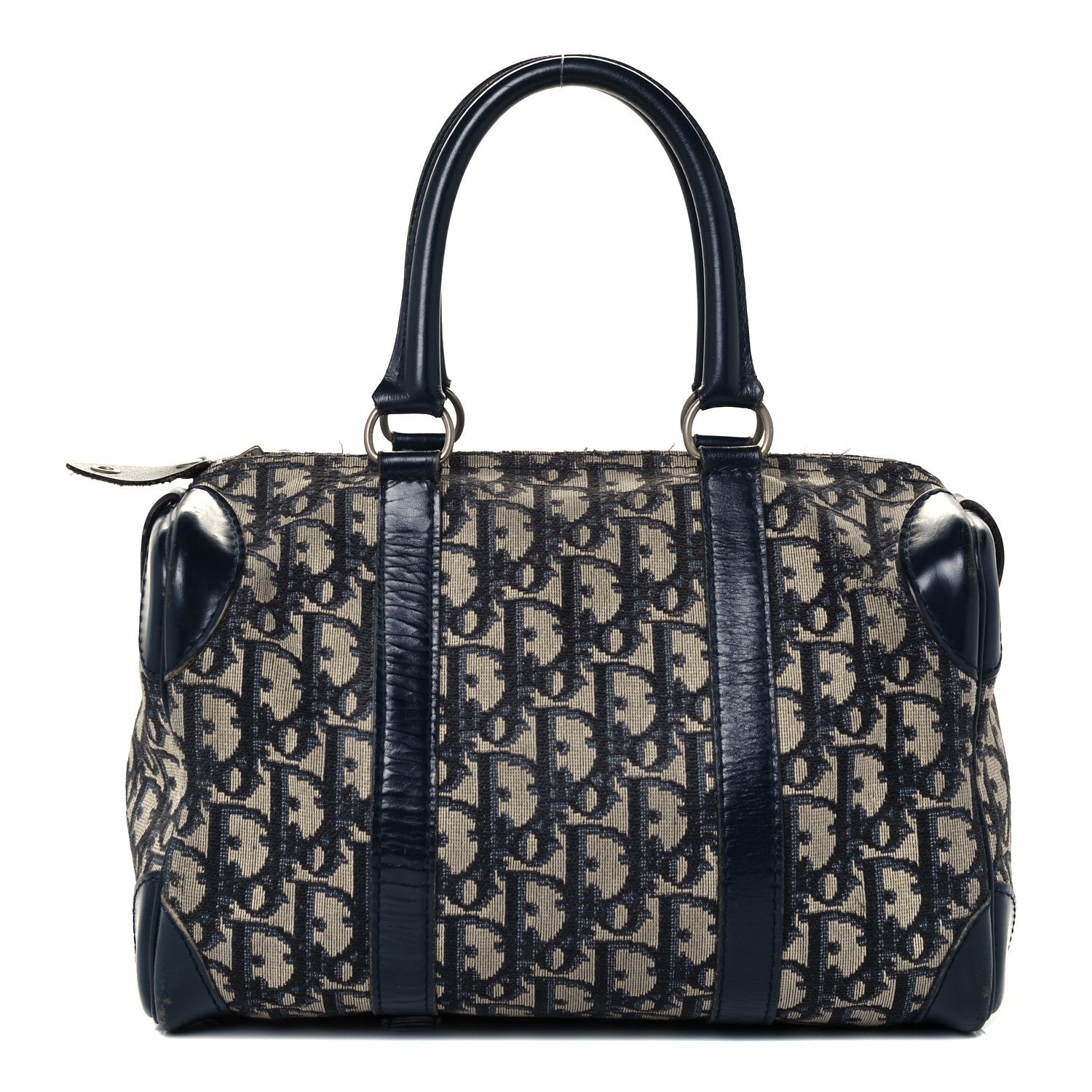 Christian Dior Monogram Boston Navy 1 of 11