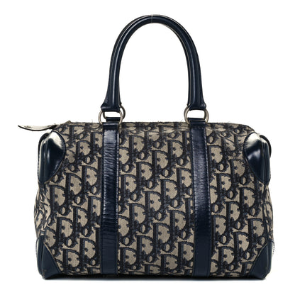 Christian Dior Monogram Boston Navy 1 of 11
