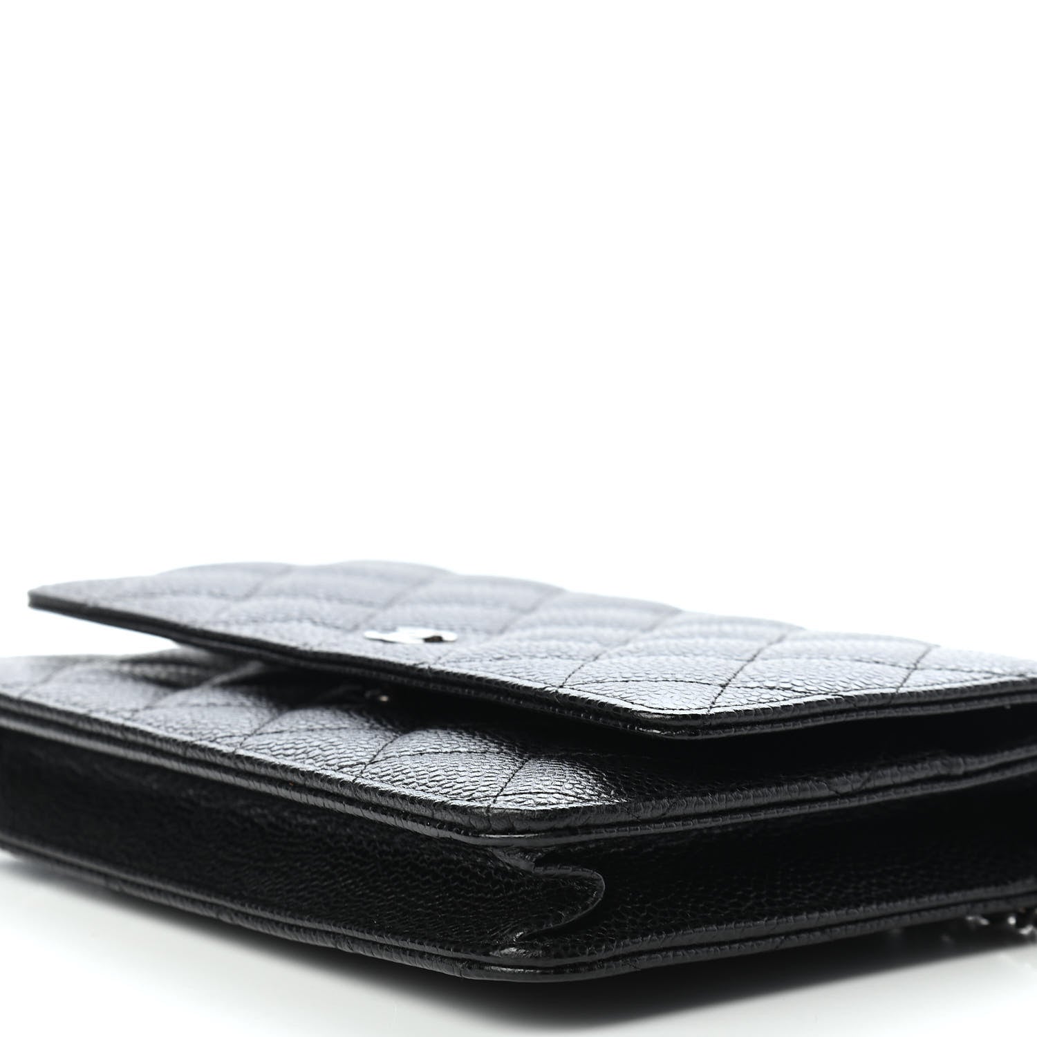 Chanel Caviar Quilted Wallet On Chain WOC Black 10 of 10
