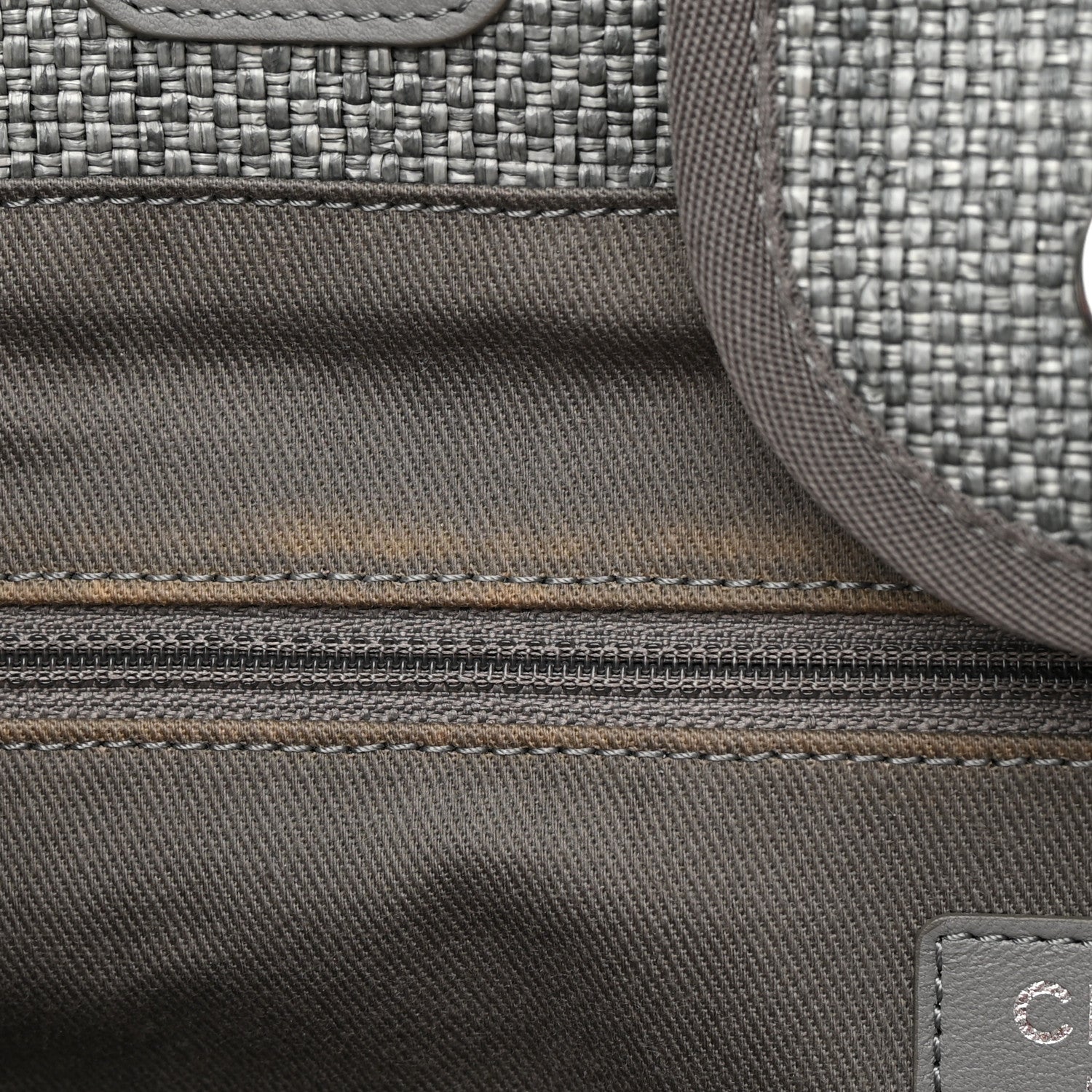 Chanel Canvas Large Deauville Tote Grey 11 of 12