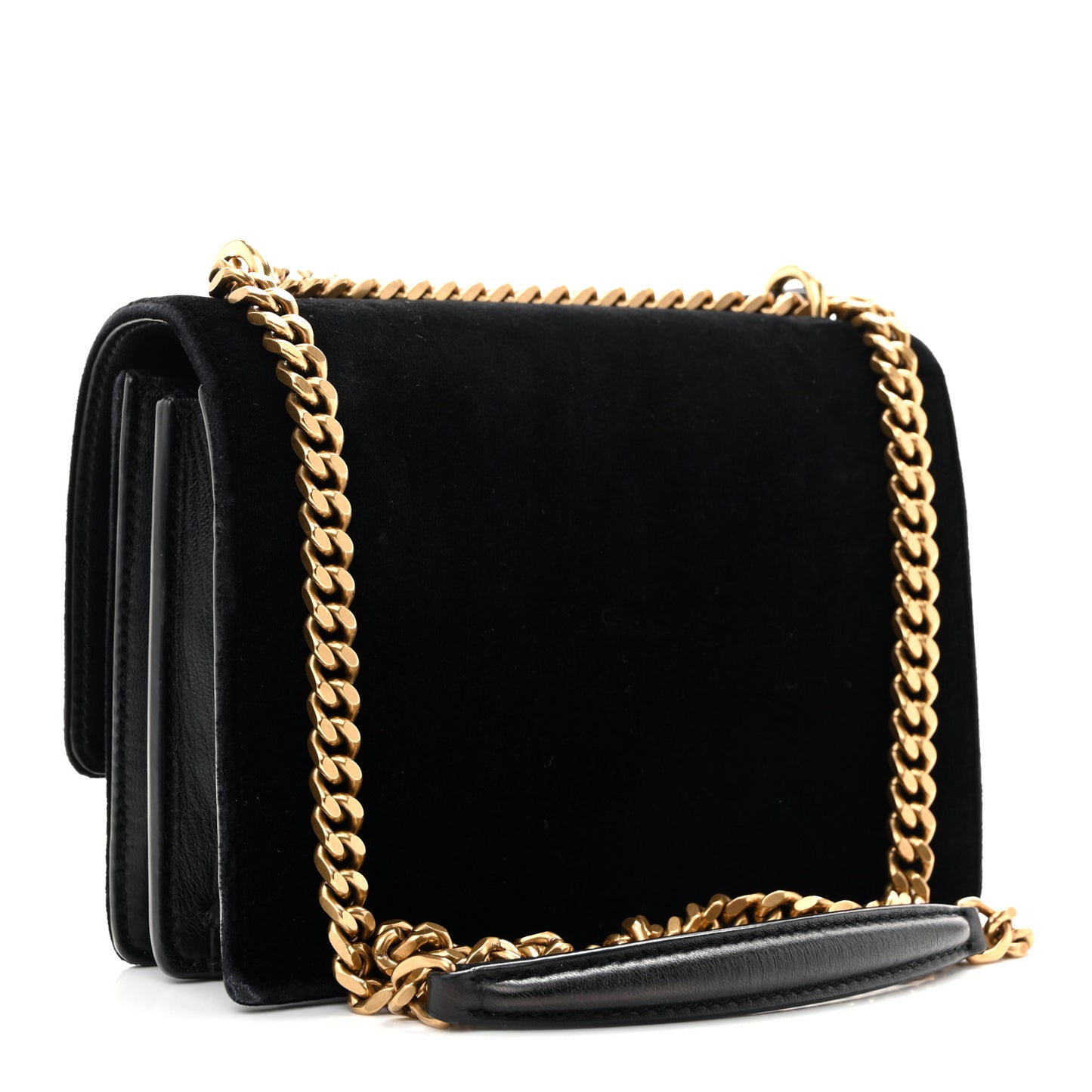 Velvet Small Monogram Sunset Black