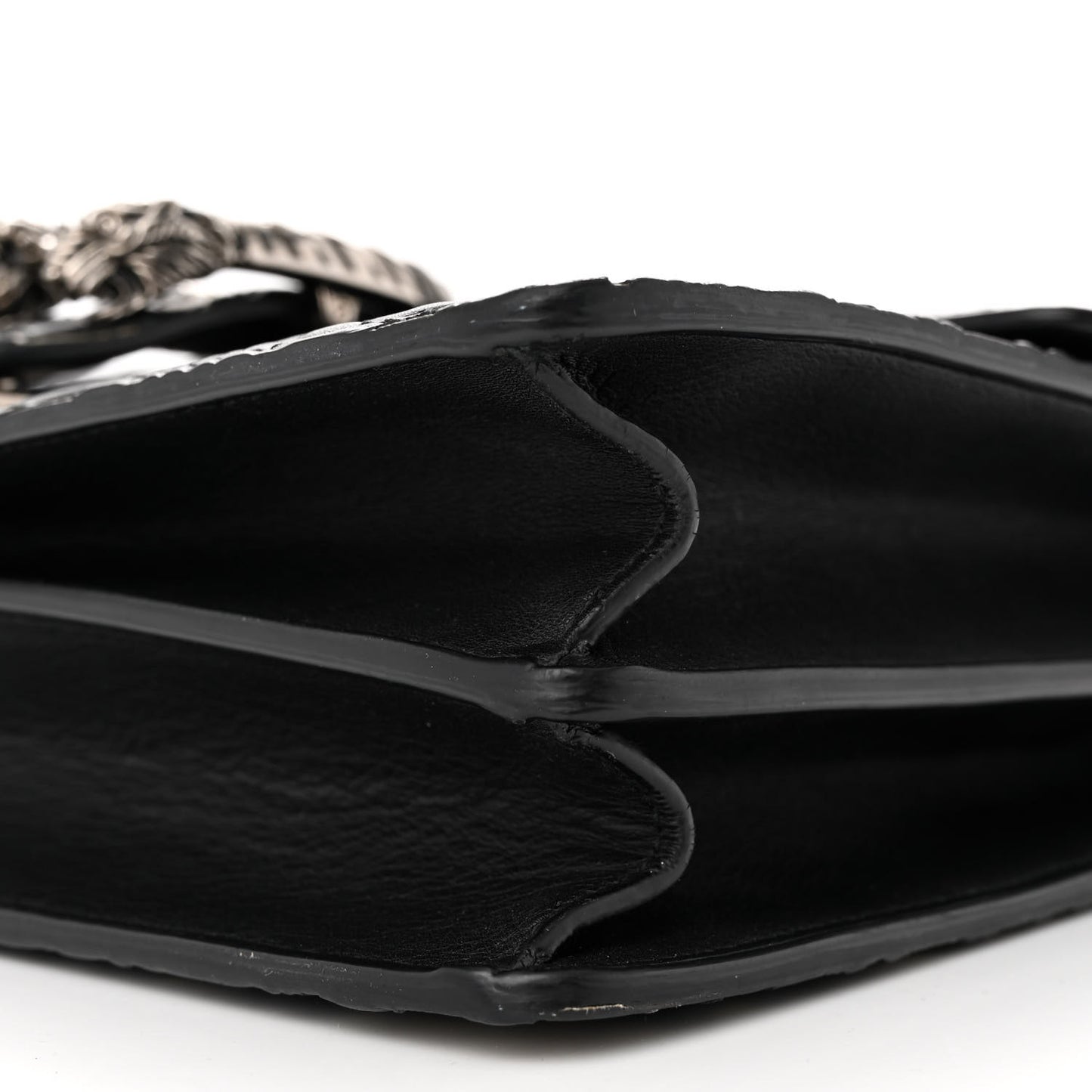 GG Supreme Monogram Arabesque Medium Dionysus Shoulder Bag Black