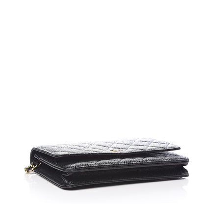 Chanel Caviar Quilted Wallet On Chain WOC Black 4 of 14