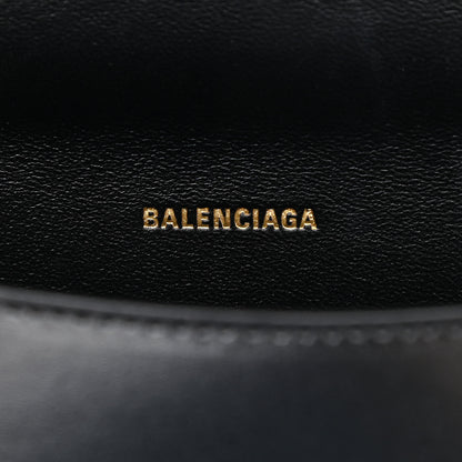 Balenciaga Shiny Box Calfskin Hourglass Top Handle Bag XS Black 6 of 11