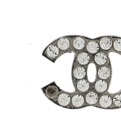 Chanel Crystal CC Earrings Silver 4 of 5