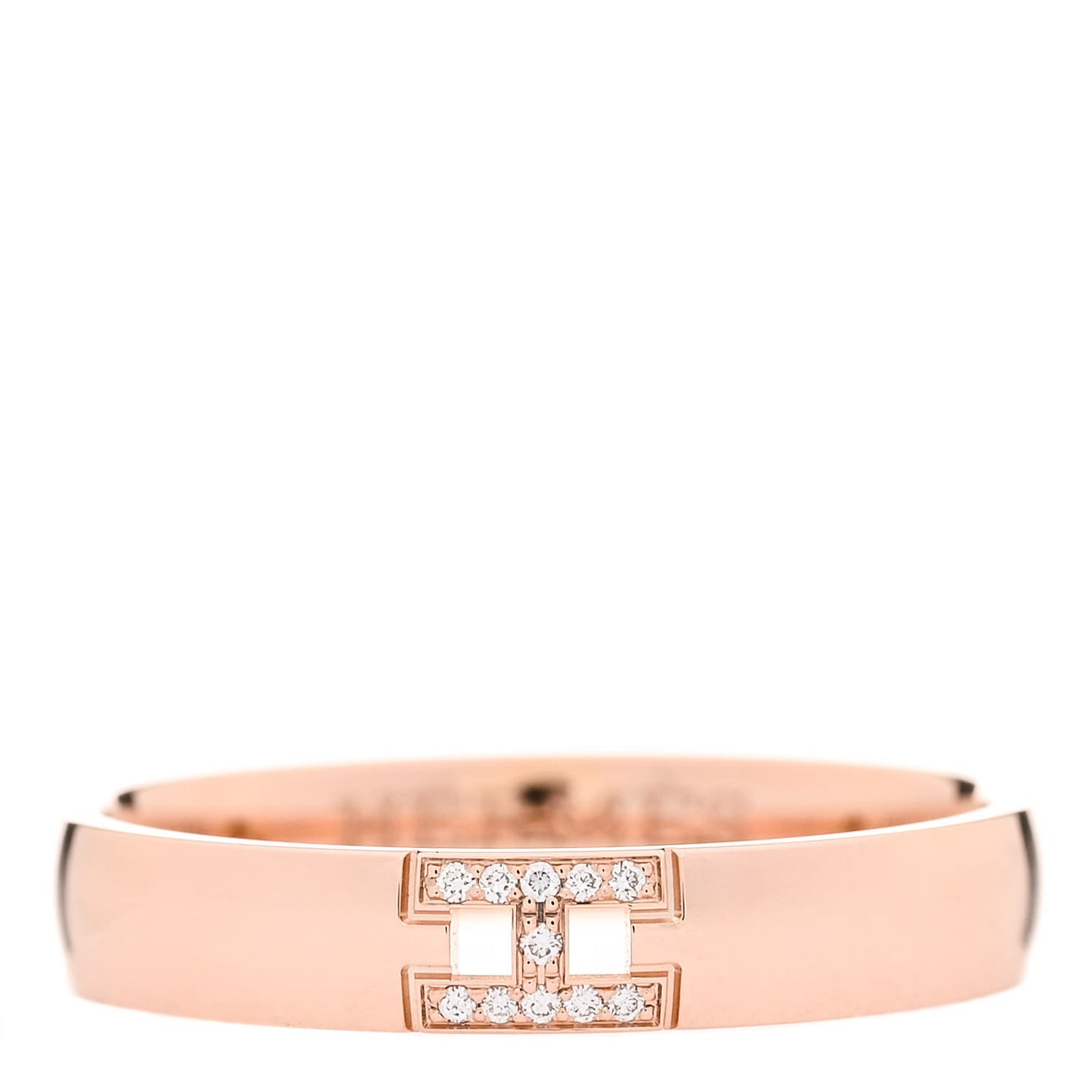 18K Rose Gold Diamond Ever Herakles Wedding Band Ring 55 7.25