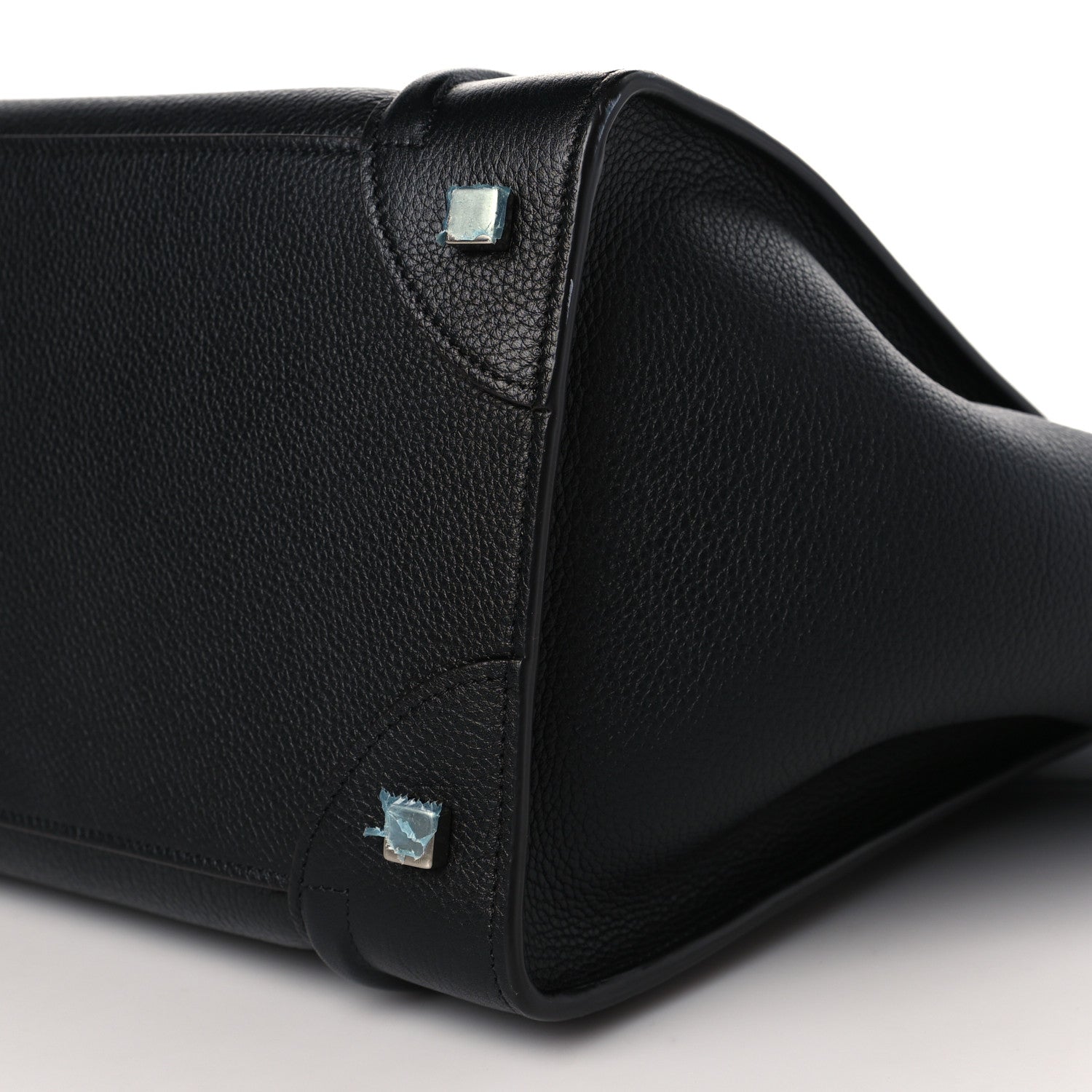 Celine Drummed Calfskin Mini Luggage Black 7 of 7
