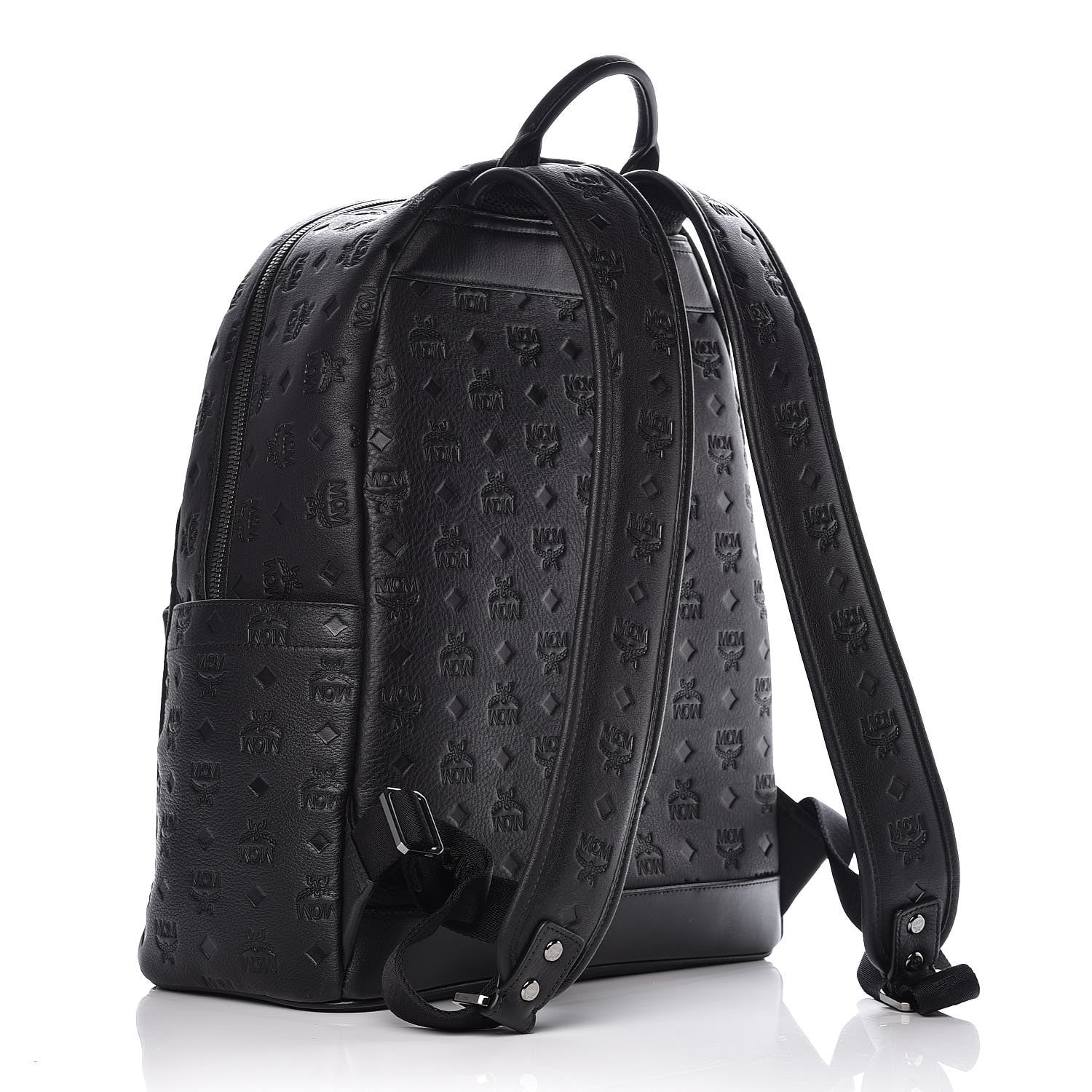 MCM Calfskin Ottomar Stark Backpack Black 3 of 8