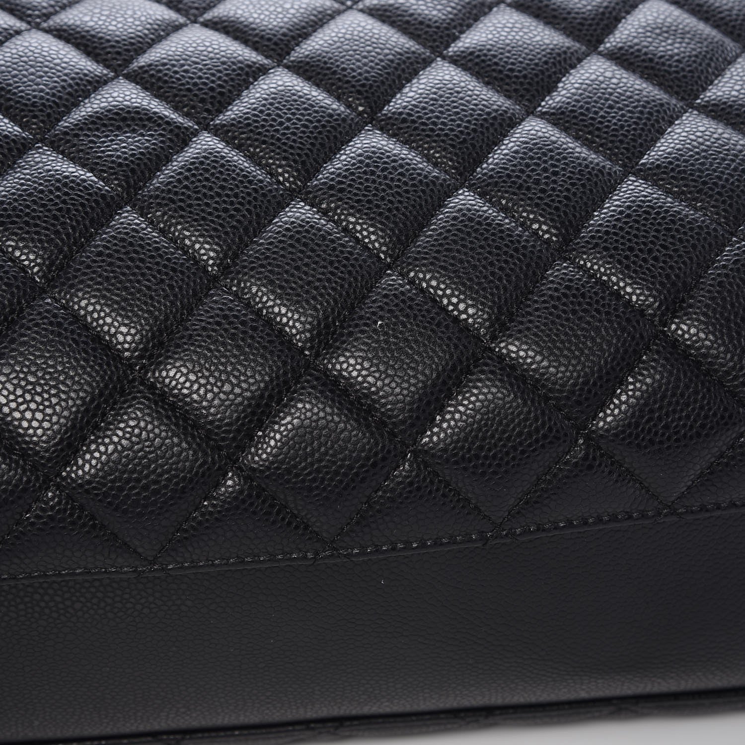 Chanel Caviar Quilted City Shopping Tote Black 10 of 12