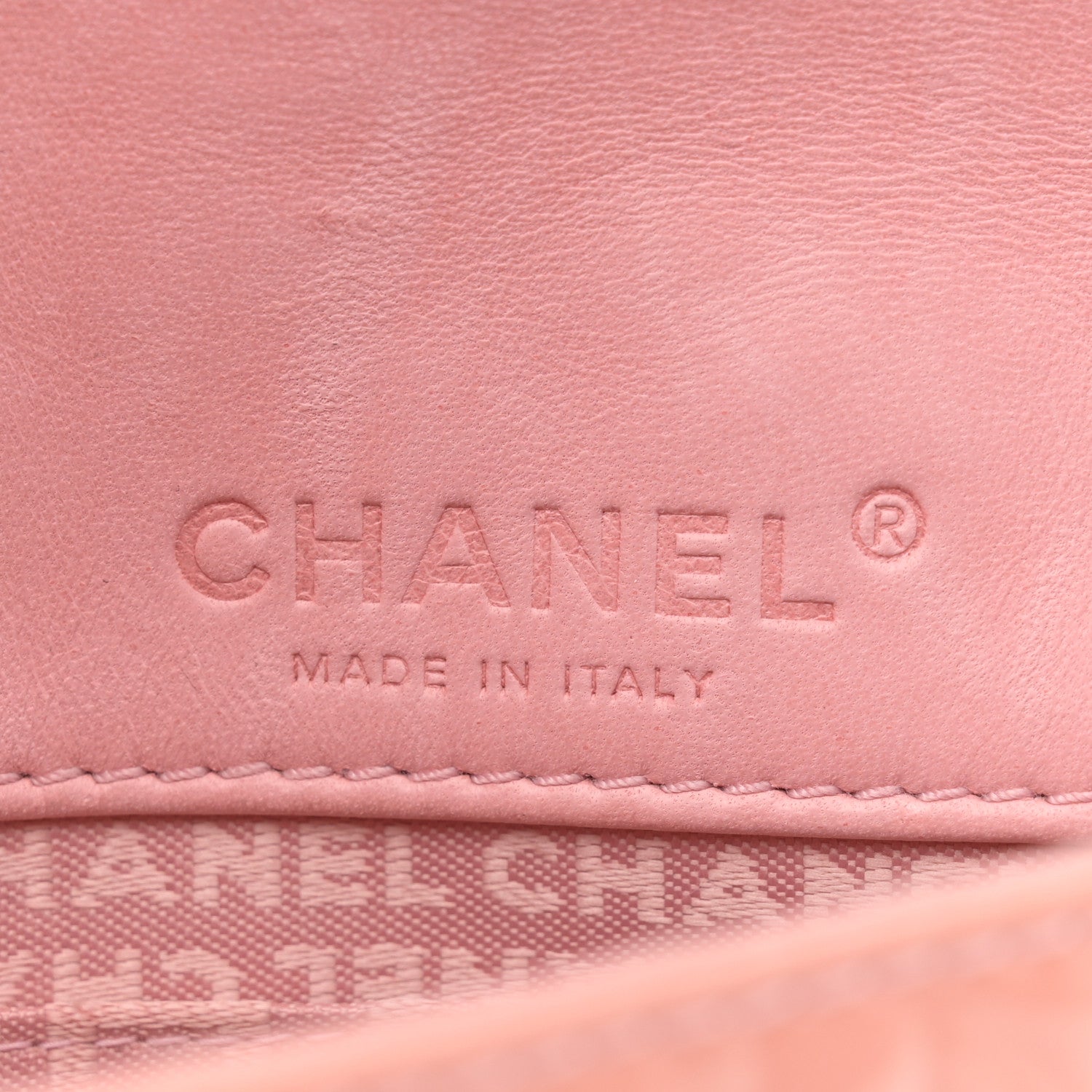 Chanel Patent Calfskin Camellia Embossed Flap Pochette Pink 6 of 13