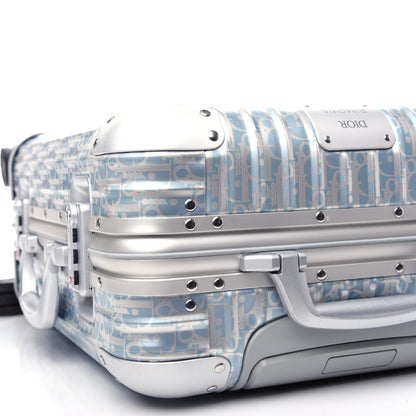 Christian Dior X RIMOWA Aluminum Gradient Cabin Luggage Blue Multi 8 of 11