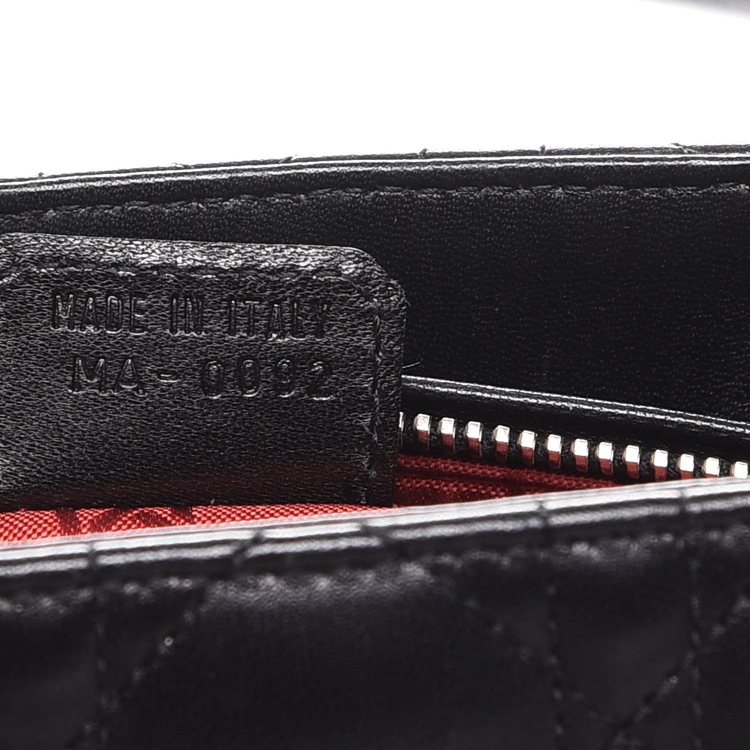 Christian Dior Lambskin Cannage Medium Lady Dior Black 8 of 12
