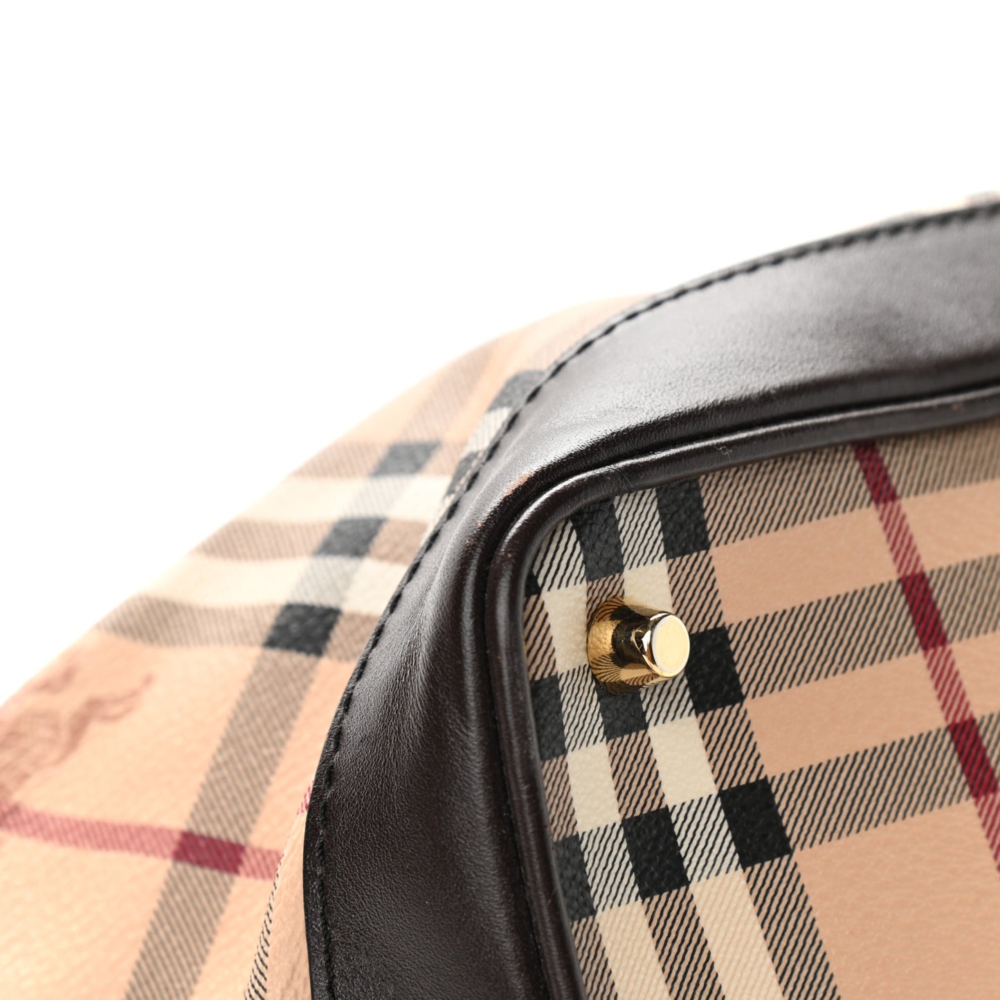 Haymarket Check Medium Golderton Tote Chocolate