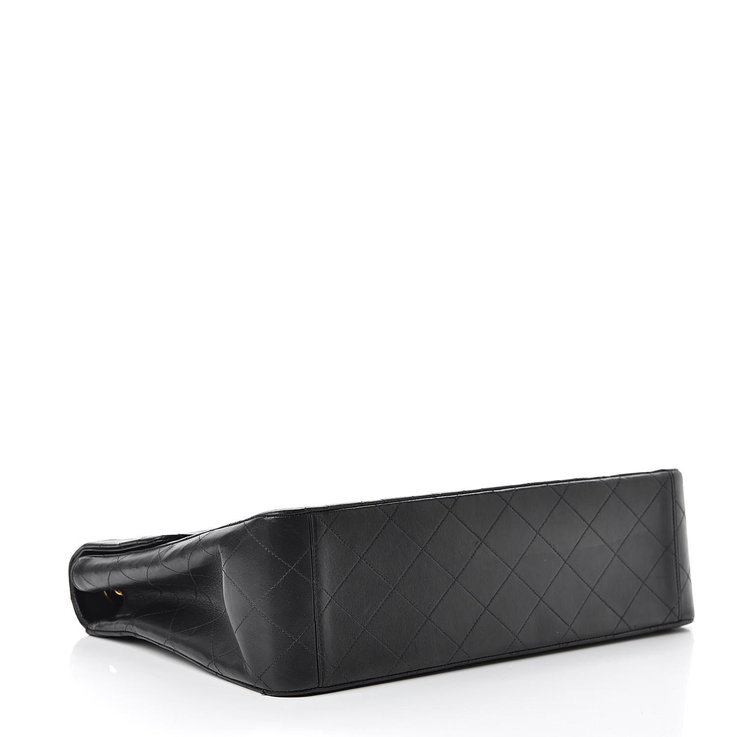 Chanel Lambskin Quilted XL Jumbo Single Flap Black 4 of 14