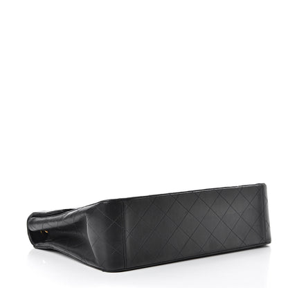 Chanel Lambskin Quilted XL Jumbo Single Flap Black 4 of 14