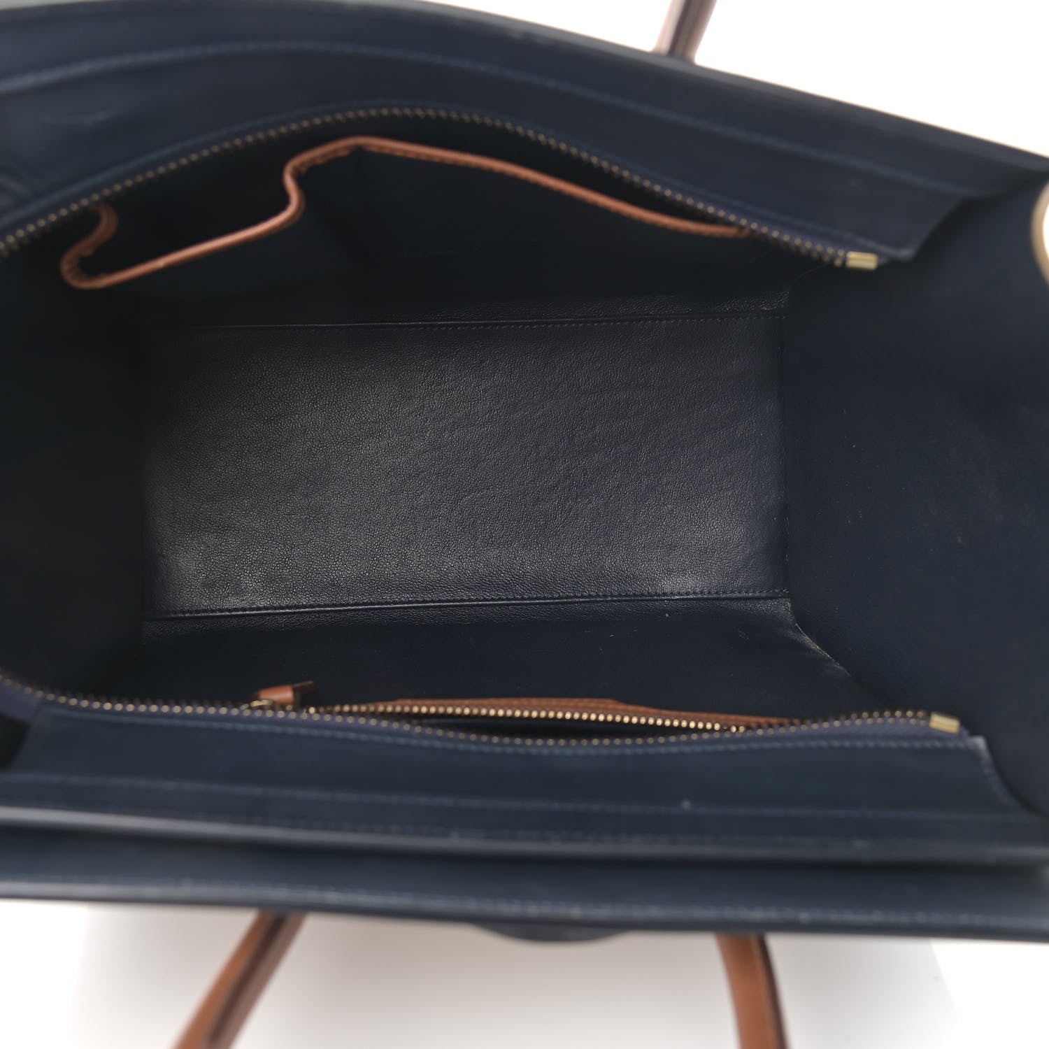 Celine Smooth Calfskin Bullhide Micro Tri-Color Luggage Brown 5 of 18