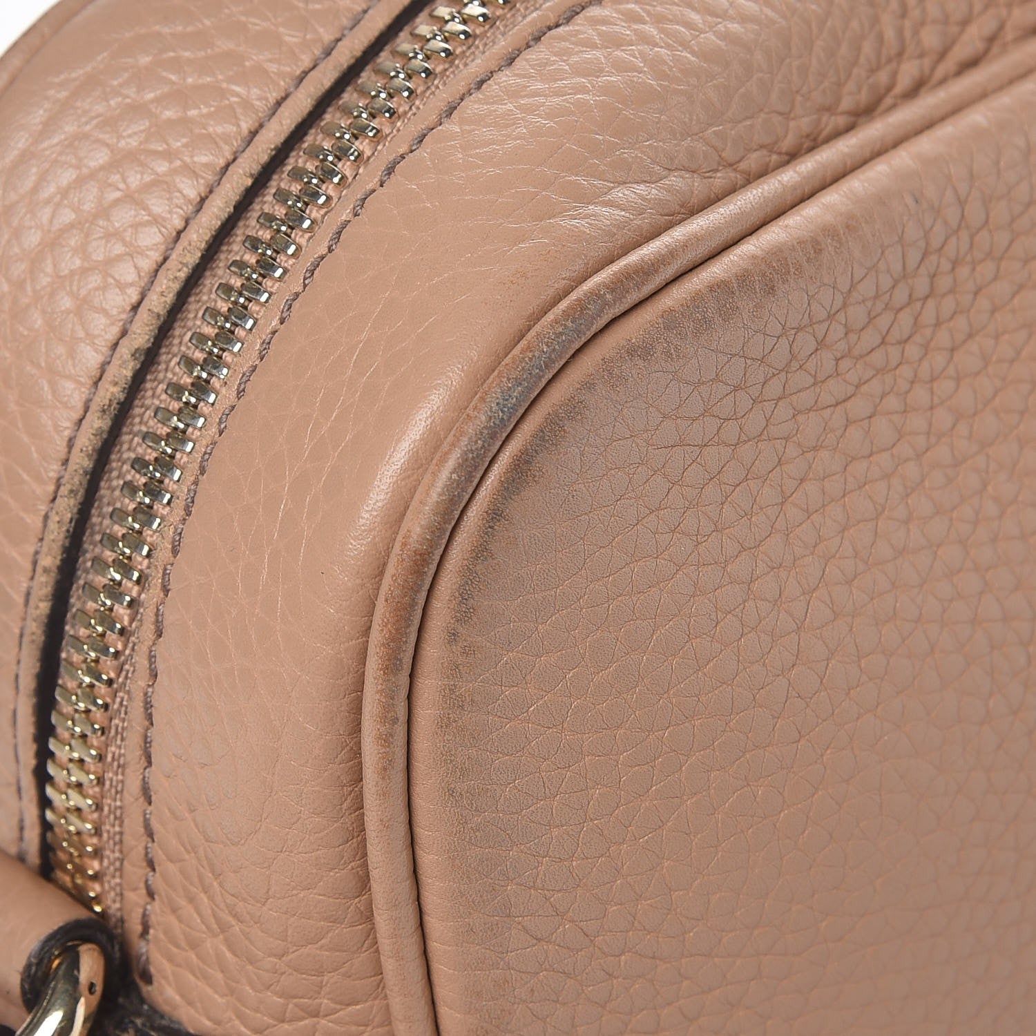 Gucci Pebbled Calfskin Small Soho Disco Bag Rose Beige 15 of 18