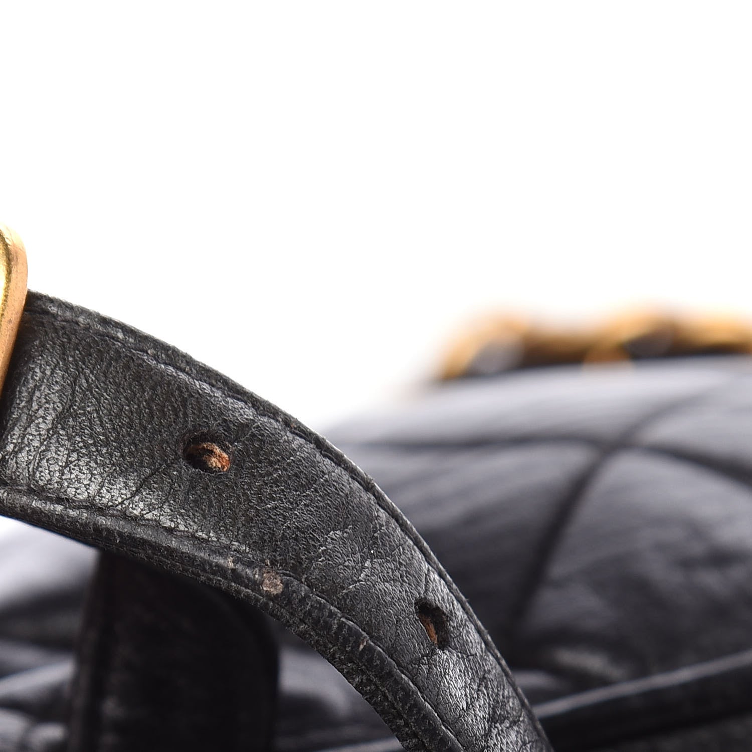 Chanel Lambskin Quilted Drawstring Backpack Black 14 of 14