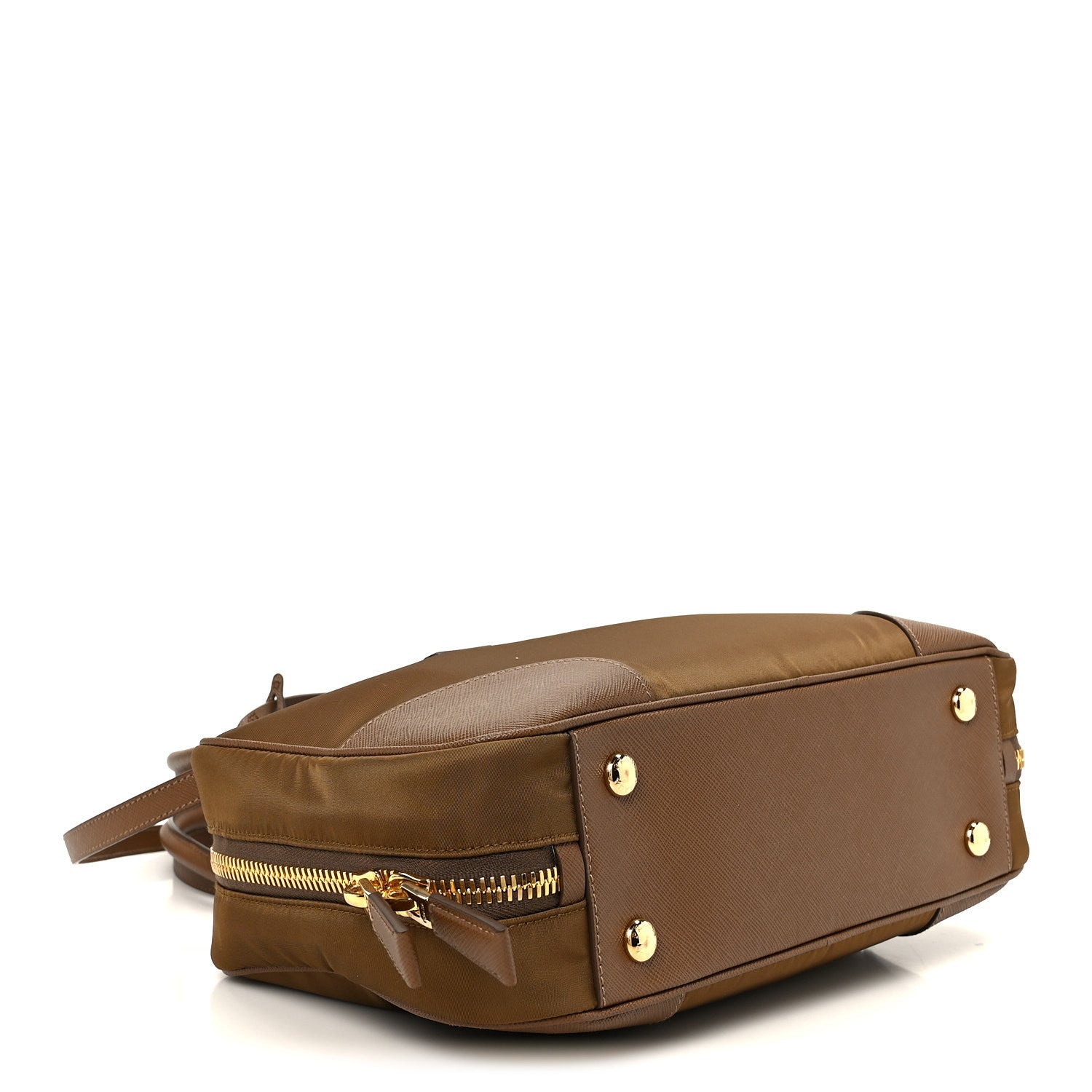Prada Re-Nylon Saffiano Medium Re-Edition 1978 Two Handle Bag Sughero 3 of 10