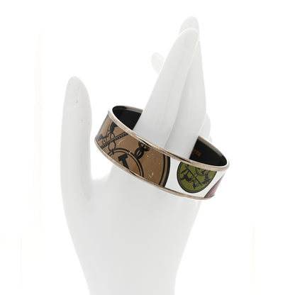 Hermes Enamel Printed Confettis D'Ex Libris Medium Bracelet 65 Multicolor 5 of 6