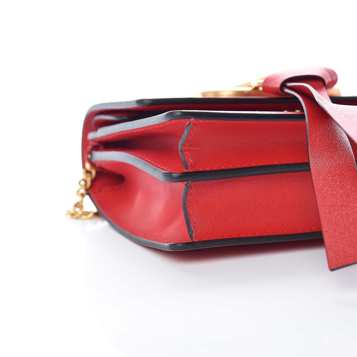 Valentino Garavani Smooth Calfskin Mini Vring Crossbody Bag Rouge Pur 7 of 8