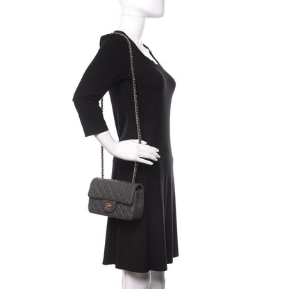 Chanel Lambskin Quilted Mini Rectangular Flap Grey 2 of 11