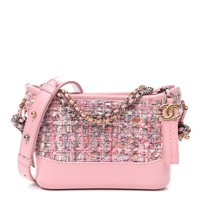Chanel Tweed Calfskin Small Gabrielle Hobo Light Pink 1 of 4