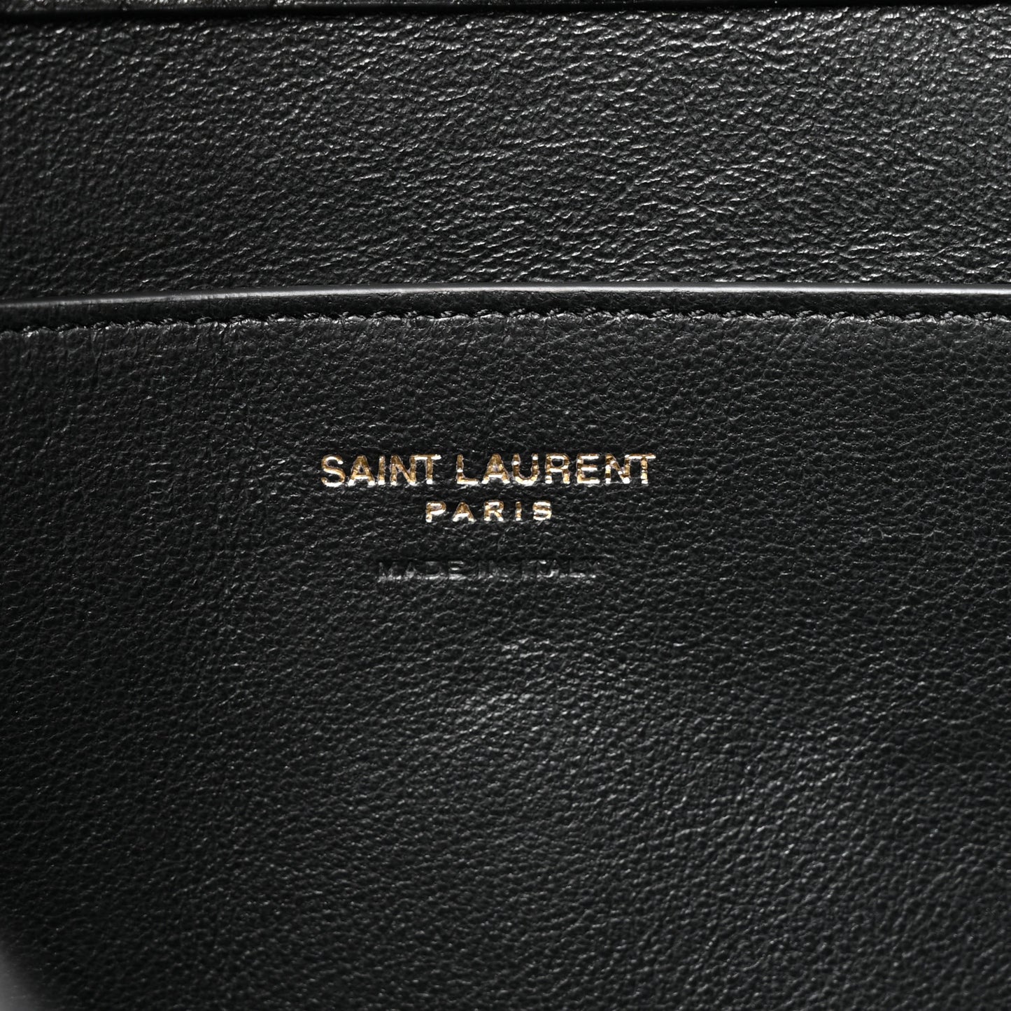 Grained Lambskin Cassandre Envelope Pouch Black