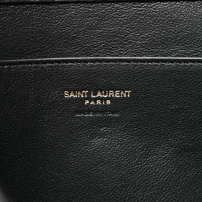 Saint Laurent Grained Lambskin Cassandre Envelope Pouch Black 6 of 7