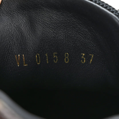 Louis Vuitton Suede Monogram Run Away Sneakers 37 Black 8 of 9