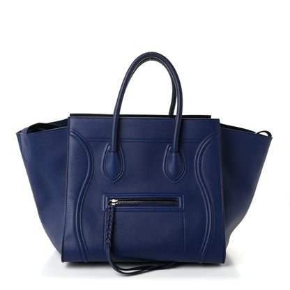 Celine Grained Calfskin Medium Phantom Luggage Indigo 1 of 11