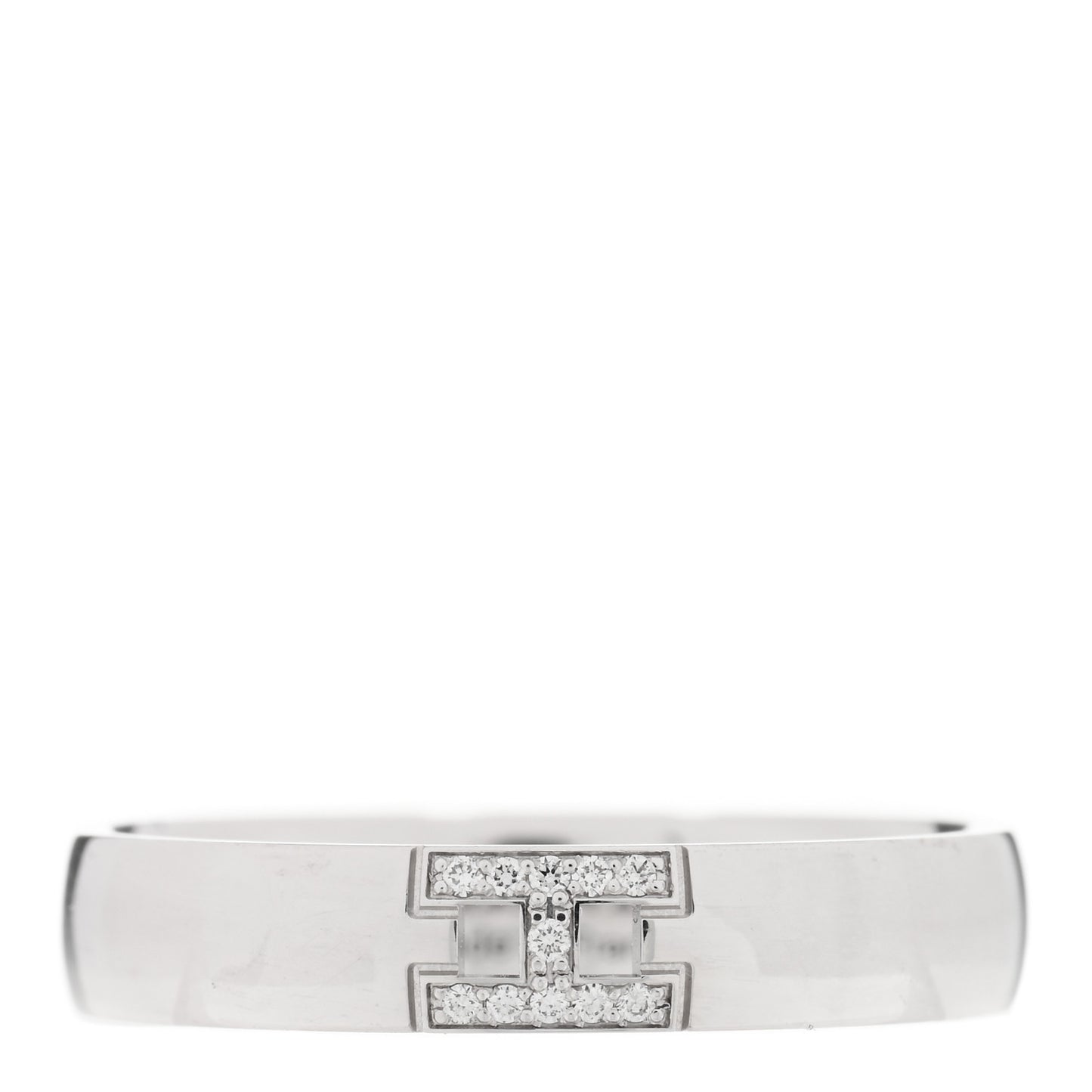 18K White Gold Diamond Ever Herakles Wedding Band Ring 52 6