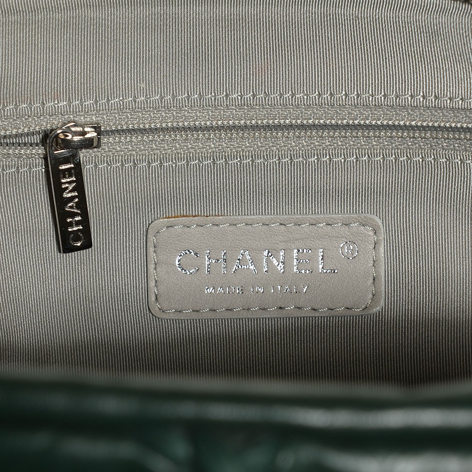Chanel Calfskin Ultra Stitch Shoulder Bag Green 6 of 7
