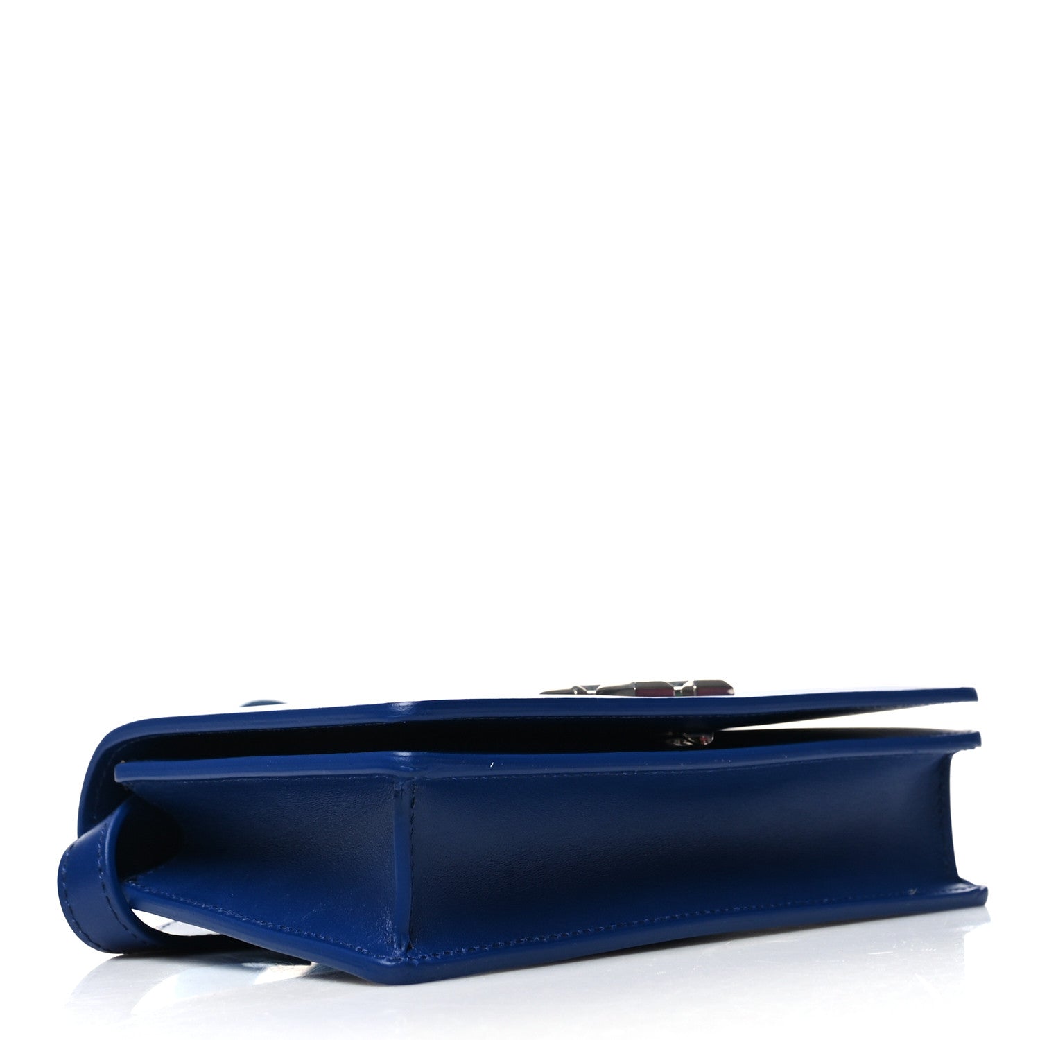 Off-White Calfskin Jitney 0.5 Crossbody Bag Blue 4 of 11