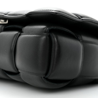 Bottega Veneta Lambskin Maxi Intreccio Padded Chain Cassette Crossbody Bag Black 9 of 11