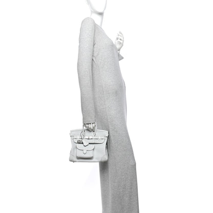 Hermes Toile Goeland Swift Cargo Birkin 25 Gris Platine 2 of 11