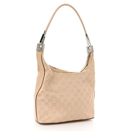 Gucci Monogram Medium Hobo Beige 3 of 10