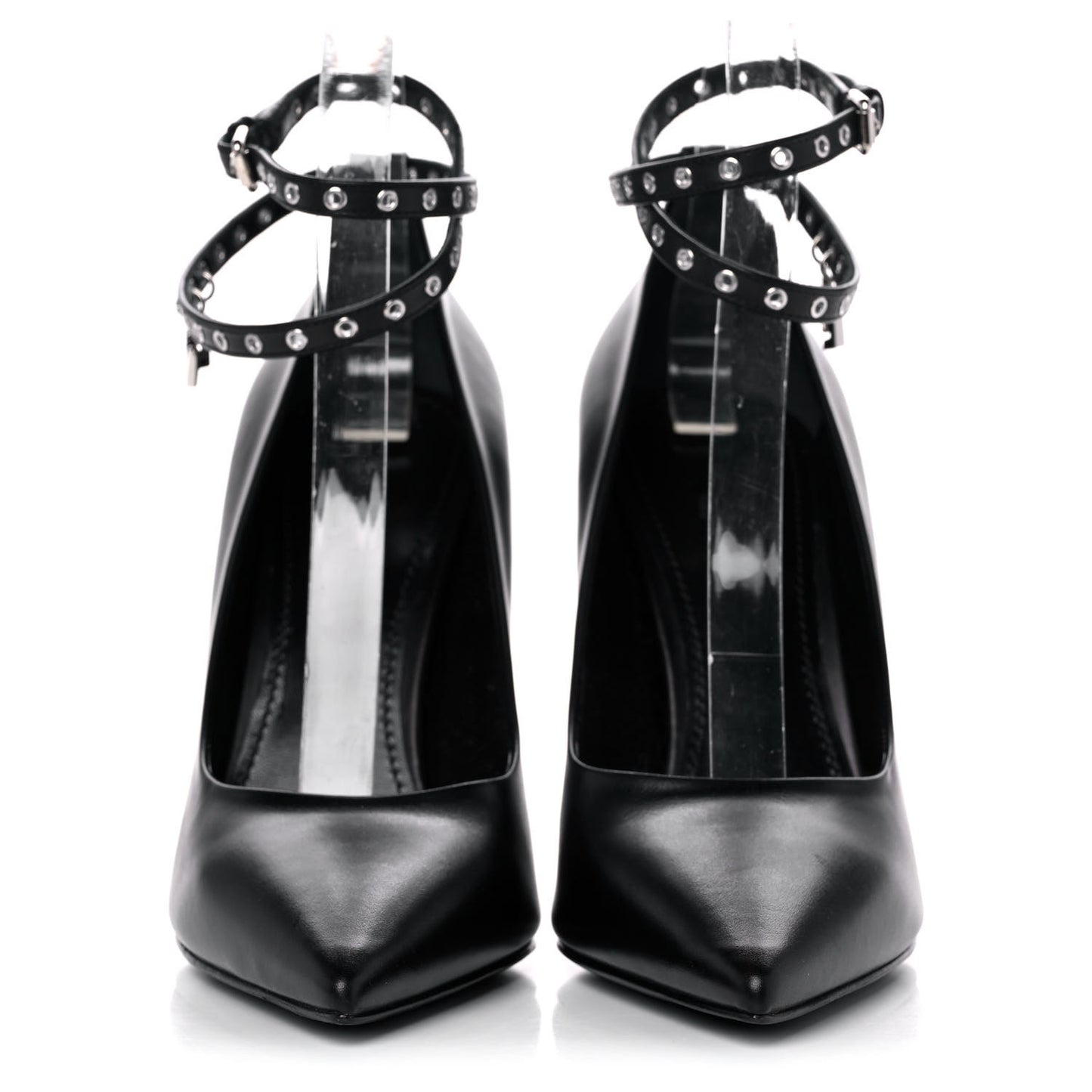 Calfskin Call Back Pumps 40 Black
