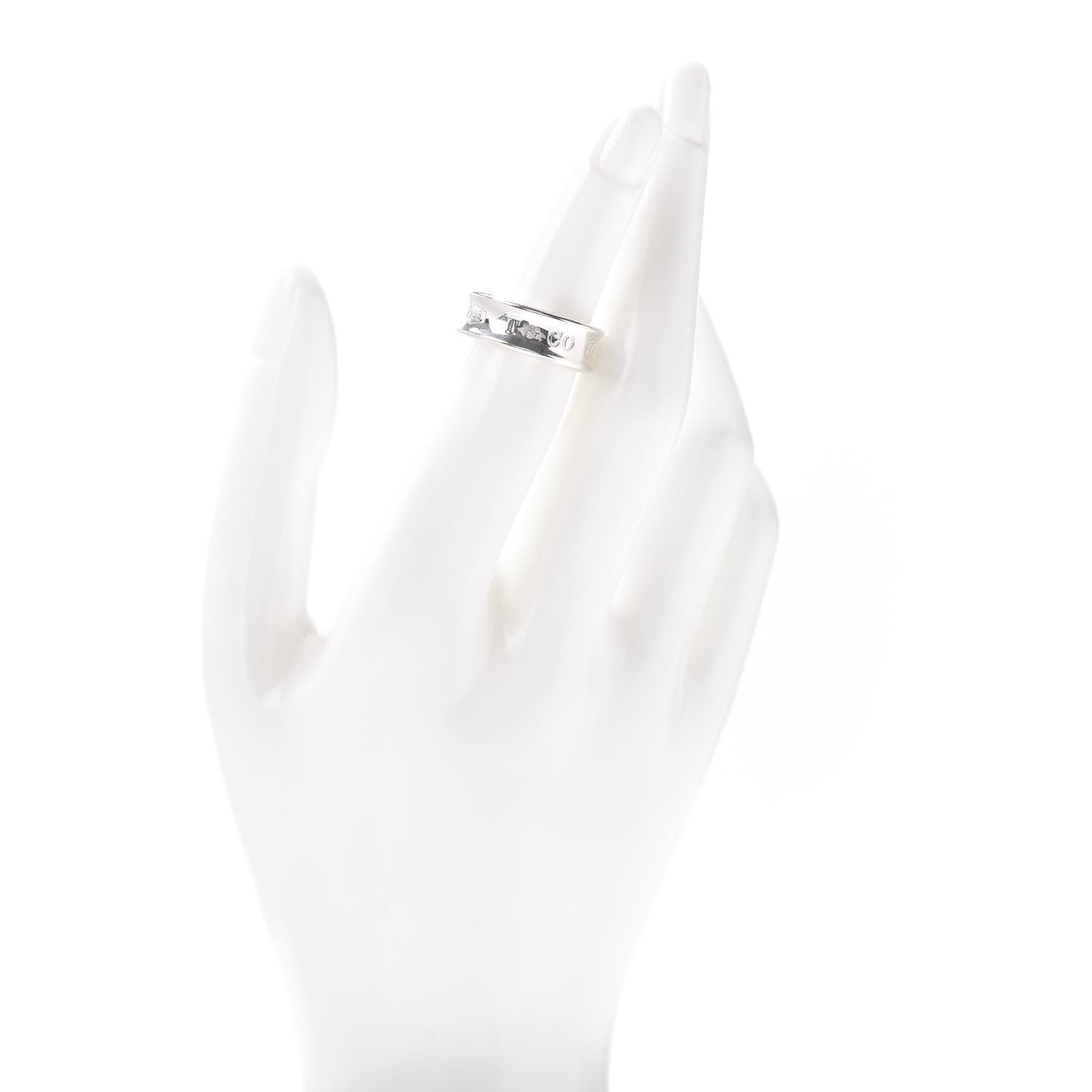 Tiffany Sterling Silver 1837 Band Ring 50 5.5 2 of 5