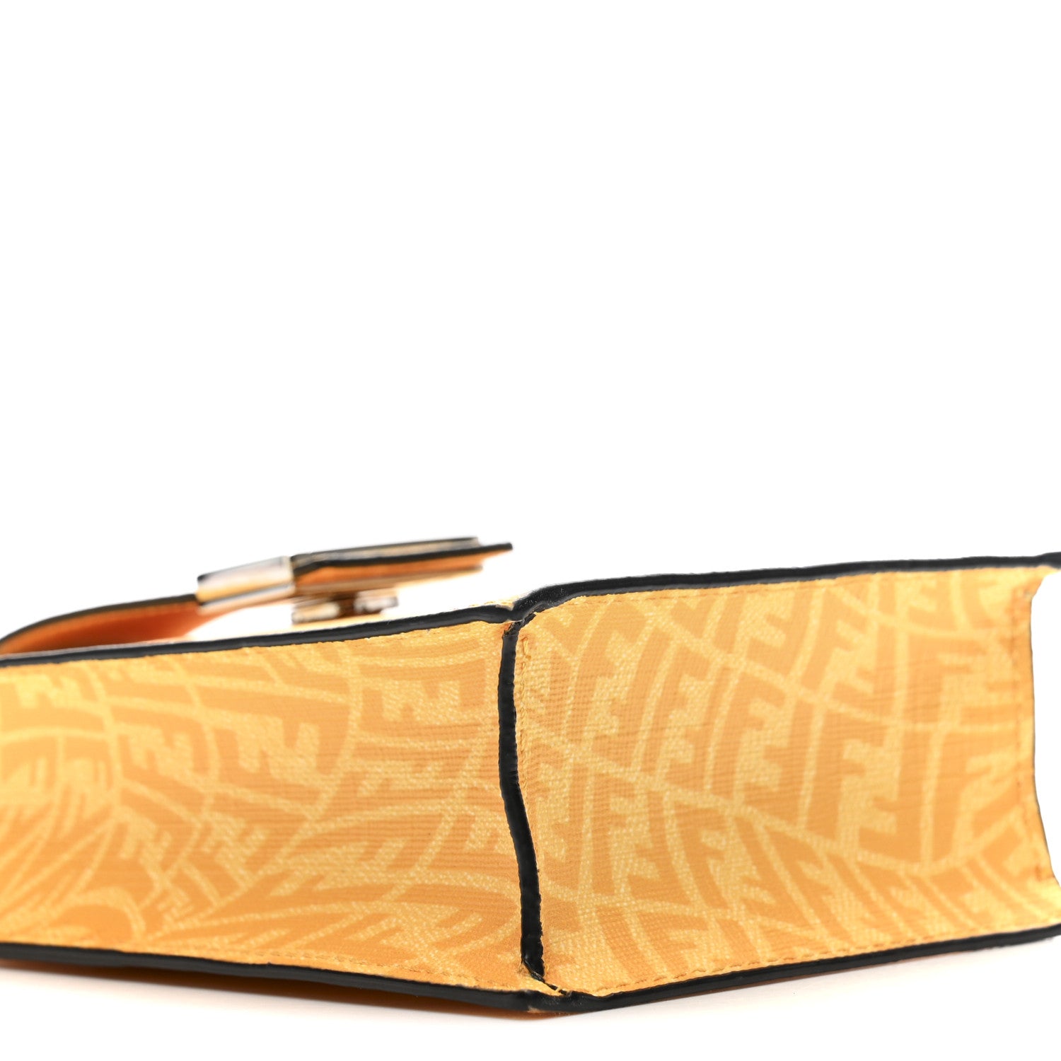 Fendi X SARAH COLEMAN Glazed Fabric Micro FF Vertigo Phone Holder Cyber Mimosa 9 of 14
