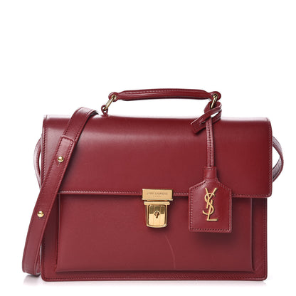 Saint Laurent Smooth Calfskin Medium High School Satchel Red 1 of 7