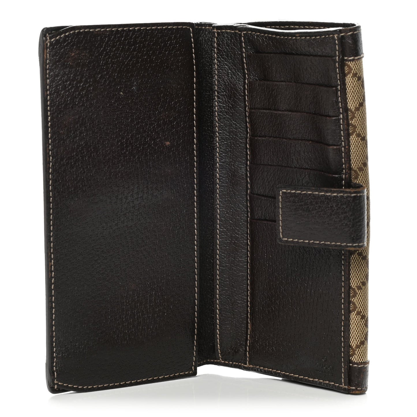 Crystal Monogram Continental Charmy Wallet Brown