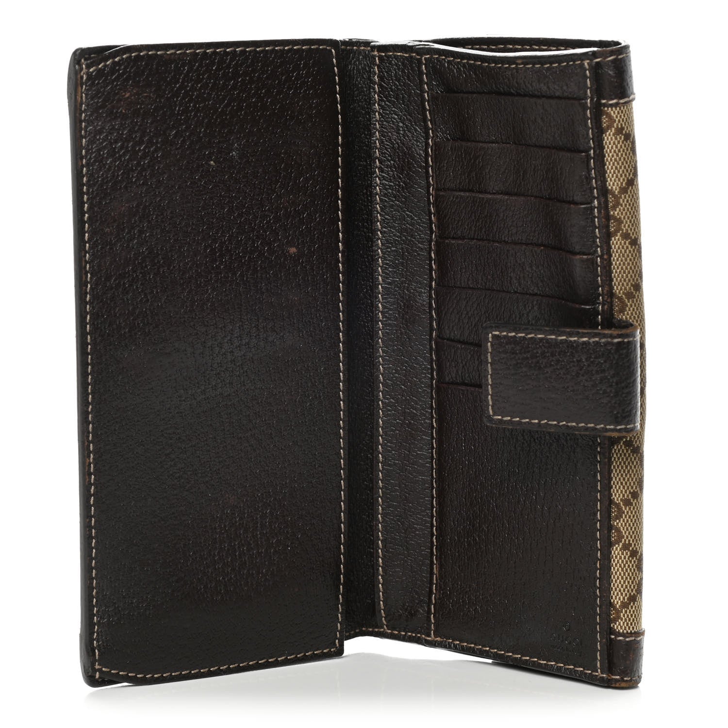 Gucci Crystal Monogram Continental Charmy Wallet Brown 9 of 13