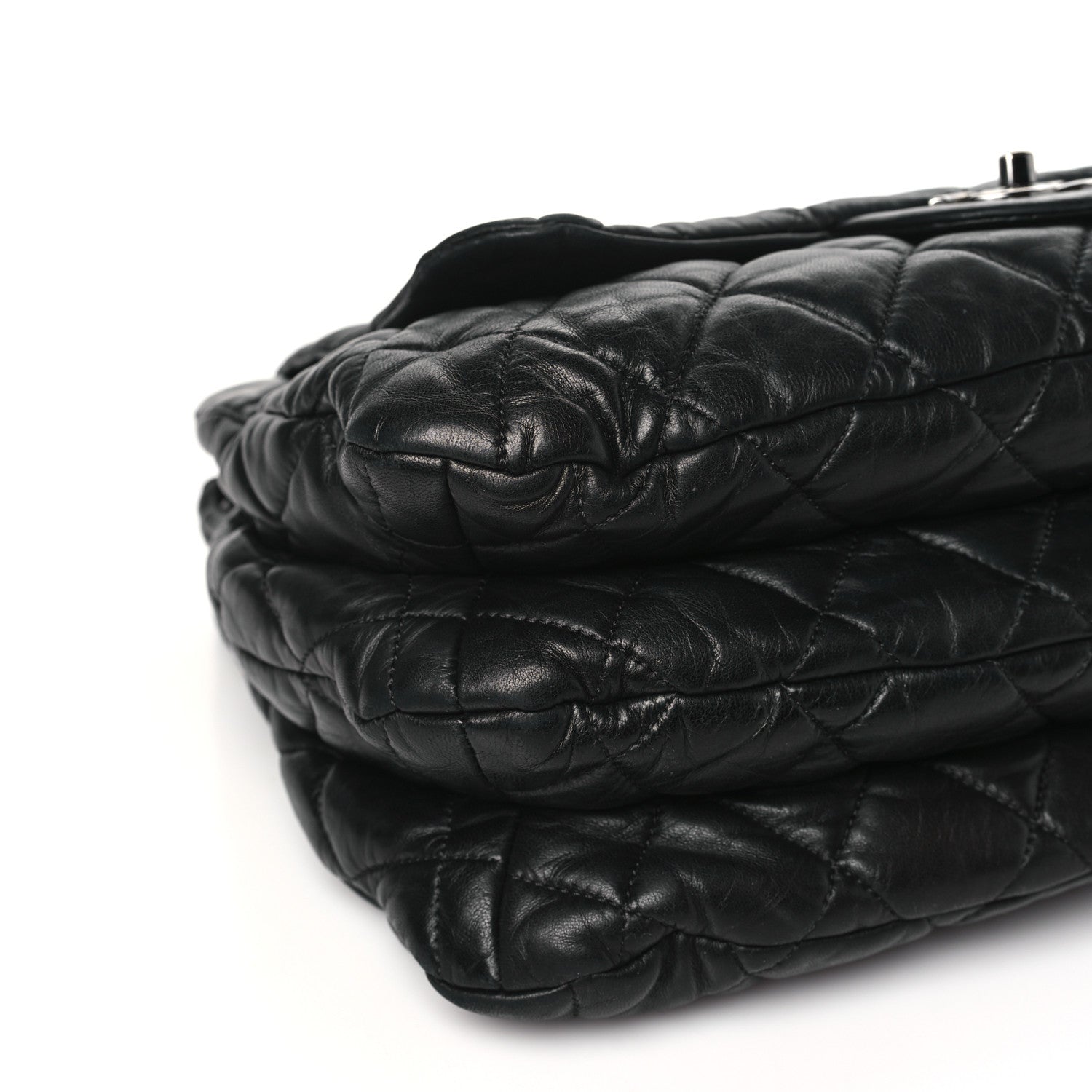 Chanel Lambskin Quilted Chanel 3 Maxi Tote Black 10 of 14