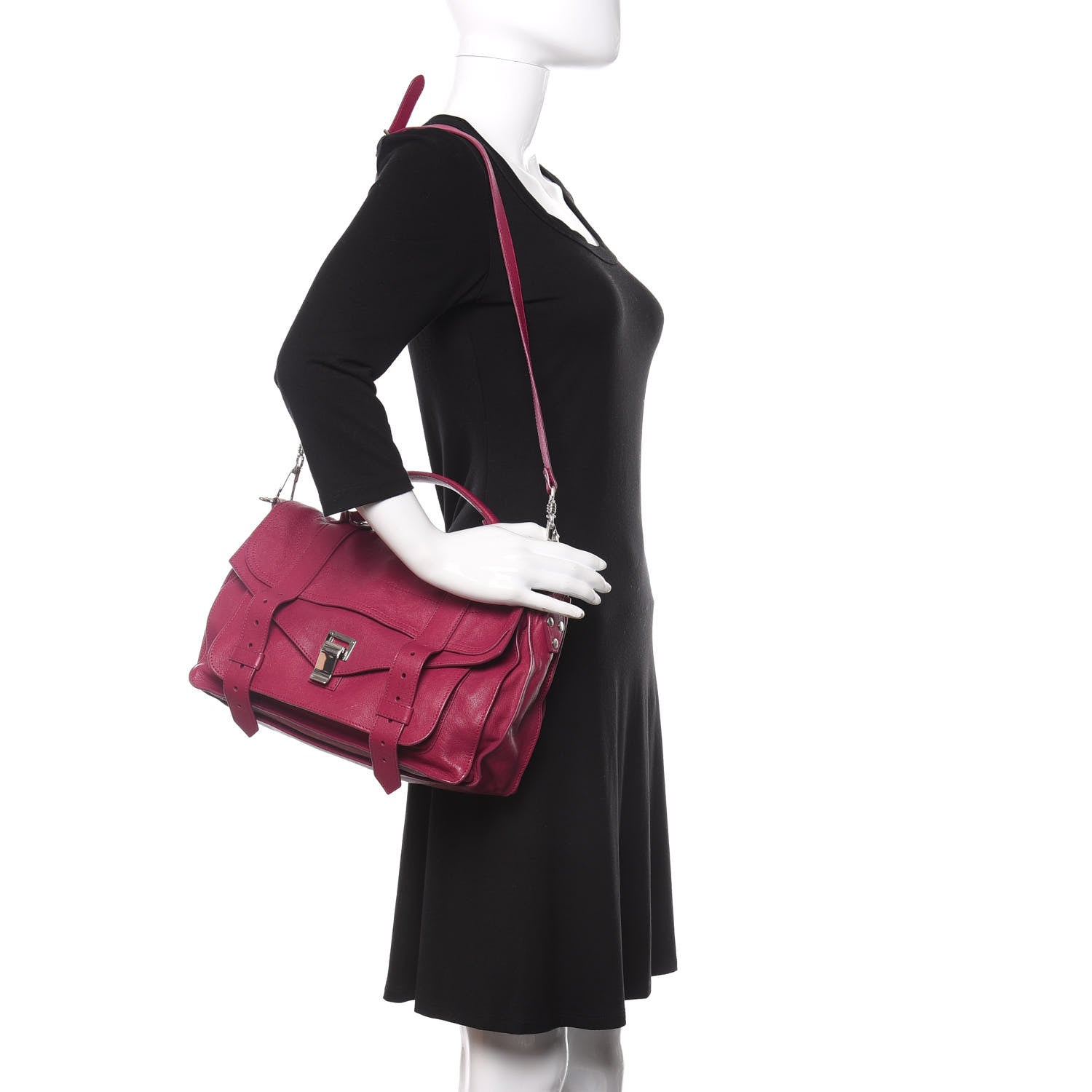 Proenza Schouler Lambskin Medium PS1 Satchel Fleur De Lys 2 of 13